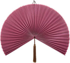 Fan Wall Decor,Japanese Wall Fan Decor,Large Bamboo Fan Wall Art For Boho Hanging Headboard,Decorative Folding Fan For Over Bed Decorations,Large Wall Dcor