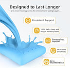 inight Queen Memory Foam Pillow, Side Sleeper Pillow, Queen Pillow for Back Sleepers, Ergonomic Pillow, Memory Foam Pillow Queen Size, Oeko-TEX & CertiPUR-US