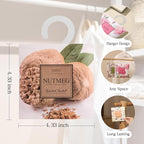 12 Packs Nutmeg Scented Sachets – Long-Lasting Air Freshener & Closet Deodorizer for Drawers, Closets, Cars & Wardrobes