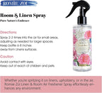 ROMIIE ZOI Linen & Room Air Freshener Spray Room Mist, with Natural Plant Extract, Rose Scent, 8.5 FL OZ.