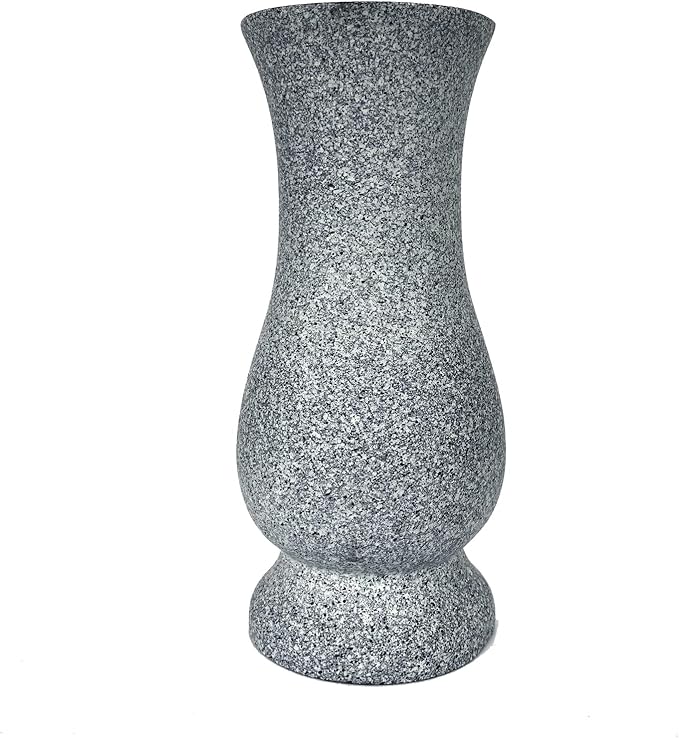 In Ground Headstones for Grave Decorations Memorials for Cemetery Vases for Flowers with Spikes (Floral Foam is Included)