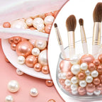 Rose Gold Vase Filler | 150PCS Pearls Bead for Centerpieces Vases | 8/14/20 mm No Hole Beads, Fake Pearls for Wedding Birthday Theme Party Table Centerpieces Decor