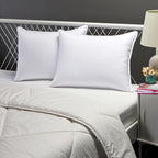 Amazon Basics Down Alternative Pillows for Stomach and Back Sleepers, Soft Density, Standard, Pack of 2, White, 26 in L x 20 in W