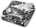 HGOD DESIGNS Automobile Car Parts Pattern Flannel Fleece Bed Blanket Throw Blanket Lightweight Cozy Plush Blanket for Bedroom Living Rooms Sofa Couch 40"x50"