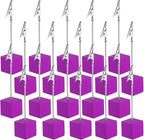 PATIKIL Place Card Holder, 20Pcs Memo Clip Holder Stand with Alligator Clasp Table Number Holders Wooden Base for Pictures Note Card Paper, Rose Red