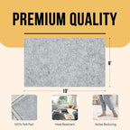 Premium Felt Rug Pad 8x10 Feet, Thick Rug Pads for Hardwood Floors, Laminate, Vinyl, Stone, Carpet & Tile, Under Rug Padding