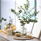 Cylinder Flower Vases 12PCS 10" 7.8" 6" Hurricane Candle Holders Pillar Votives Floating Candles Holder, Clear Glass Vase for Spring Easter Wedding Party Decorations