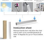 Office Chair Mat for Hardwood Floor,20"X24" Smooth Glide Slip Resistant Desk Chair Mat Hard Wood Floor Protector,Stay in Place Plastic Computer Chair Mats for Rolling Office Chairs Not for Carpet