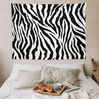 HZOHNAGO Zebra Print Tapestry Nature Wild Animals Black and White Stripe Printed Wall Tapestry Painting Wall Hanging for Bedroom Living Room Dorm 80" W x 60" H