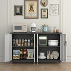 Locking Storage Cabinet,Steel Garage Cabinet with Wheels,Utility Tool Cabinet1 for Garage,Home Office and Warehouse