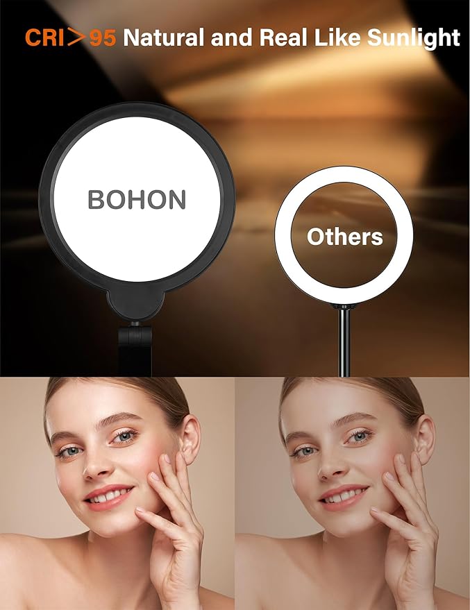 BOHON LED Desk Lamp for Home Office, Fully Dimmable Bedside Lamps with USB A and C Charging Port, 5 Colors Reading Lamp with Night Light, Auto Timer, Table Lamp for College Dorm Room