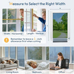 rabbitgoo Window Tint for Home One Way Privacy Window Film See Out Not in Heat UV Blocking Reflective Removable Static Cling Mirror Decorative House Glass Covering, Silver,35.4 Inch X 13.1 Feet