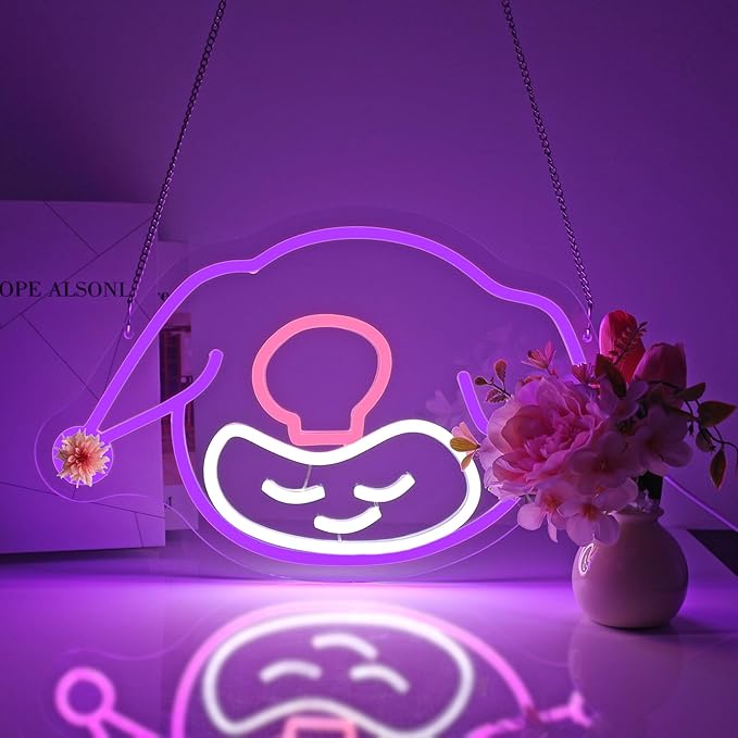 Neon Sign, Neon Signs for Wall Decor Cute Funny LED Signs for Man Cave Game Room Kids Home Decor Bar Beer Sign - USB Powered