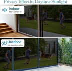 FuFin One Way Window Privacy Film with Installation Tools, 10% VLT Window Tint for Home, Reflective Mirror Glass Windows Coverings Sun Heat UV Blocking, PET Material, 23.6Inch×78.7Inch