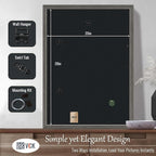 VCK 20x28 Picture Frame 3 Pack, Gray Solid Wood Poster Picture Frame, Exclusive Wood Grain, Wall Mounting Hanging