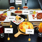 10pcs Table Number Holder Name Place Card Holder Memo Clip Holder Stand Note Holder Pictures Card Paper Menu Clip (Gold)