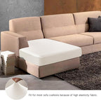 Yates Home Couch Covers for Sectional Sofa L Shape PU Leather Cushion Slipcover Water-Proof Elastic RV Chaise Seat Cover Protector Slip Cover for Settee Seater Replacement in Living Room（XXL, Ivory