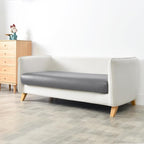 Yates Home PU Leather Couch Sofa Cushion Slipcover Water-Proof Elastic Chair RV Seat Covers Loveseat Sofa Furniture Protector Slip Cover for Seater Replacement in Living Room（Sofa, Light Gray）