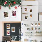 Acrylic Fridge Magnetic Picture Frames, 3x5 Inch Magnetic Clear Photo Frames Fit 3x5 and 4x6 Picture for Refrigerator/Locker/Wall, Compatible with Polaroid Camera Photos 6 Pack