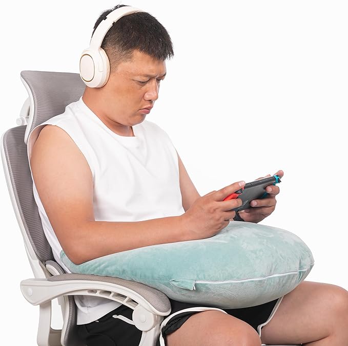 TYYIHUA Gaming Pillow Reading Pillow for Gaming Gamer Pillow Gaming Pillow for Lap Arm Rest Pillow Lap Pillow for Gaming, for Reading, Working, Crochet
