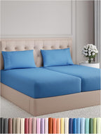 Split King Size 5 Piece Sheet Set - Comfy Breathable & Cooling Bed Sheets Set - Hotel Luxury Bedding for Women, Men, Kids, Teens, Boys & Girls - Deep Pockets and Wrinkle Free - Oeko-Tex - Royal Blue