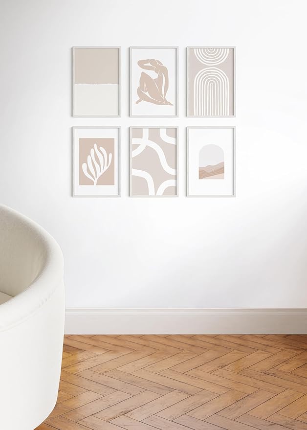 HAUS AND HUES Standalone White Oak Frames Set of 9-12x18