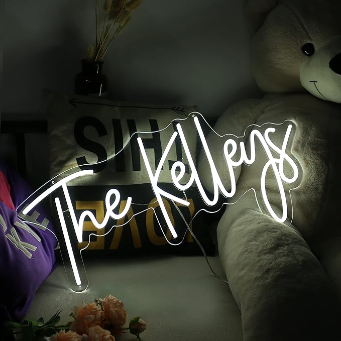 Custom Neon Signs for Wall Decor, CUSTOMNEON Personalized Neon Signs Customizable for Wedding Birthday Prom Party, Custom Neon Lights for Bedroom Bar Studio Beauty Salon Business Shop