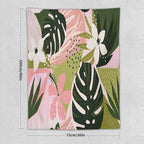 ICMOLYYENLO Tropical Green Plant Tapestry, Green Palm Leaves Natural Landscape Print Wall Tapestry for Bedroom Living Room Dormitory 40x60 Inch