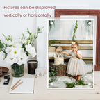 Handepo 12 Pcs Acrylic Picture Frame Bulk Clear Acrylic Photo Frame Magnetic Desktop Display Double Sided 20 mm Thickness Freestanding for Bedroom Living Room Home Office(4 x 6)