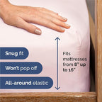 Split King Sheets Set 7 Piece - Includes 4 Pillowcases - Bed Sheets Split King - Soft Hotel Luxury Bedding - Cooling and Breathable - 1 Flat & 2 Fitted & 4 Pillowcases w/ Deep Pockets - Lavender Pink