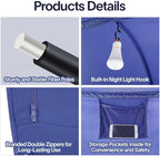 LEEDOR Bed Tent Dream Tents Bed Canopy Shelter Cabin Indoor Privacy Warm Breathable Pop Up Twin/Full/Queen for Kids and Adult Patent Pending(Mattress Not Included)