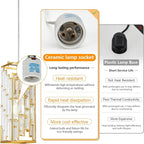 Gold Pendant Lighting Modern Pendant Light, Mini Crystal Chandeliers,Adjustable Pendant Light Fixture for Kitchen Island Dinning Room Bedroom (3 Pack)