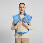 26" x 35" Flannel Neck&Shoulder&Back Heating Pad with 12 Temperature Settings& Countdown Timer,Pain Relief for Back/Neck/Shoulders/Menstrual Pain, Christmas Gifts for Women Men Mom Dad(Light Blue)