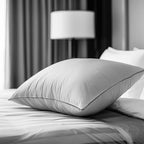 Hotel Grand Luxury White Goose Feather Down Pillow Medium Firm Hypoallergenic Bed Pillow King Size Upgrade Hotel Collection Fluffy Pillow for Sleeping, 36"x20",1 Pack