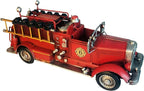 Fire Truck American Antique Decorative Firetruck Model Statue Figurine Retro Style Handcraft Gifts Collectibles…