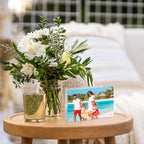 TWING 6 PACK Acrylic Picture Frame 5 x 7 Inch Acrylic Photo Frame,Horizontal Magnet Lucite Double Sided Frames, 10+10MM Clear Picture Frame Ideal Gifts