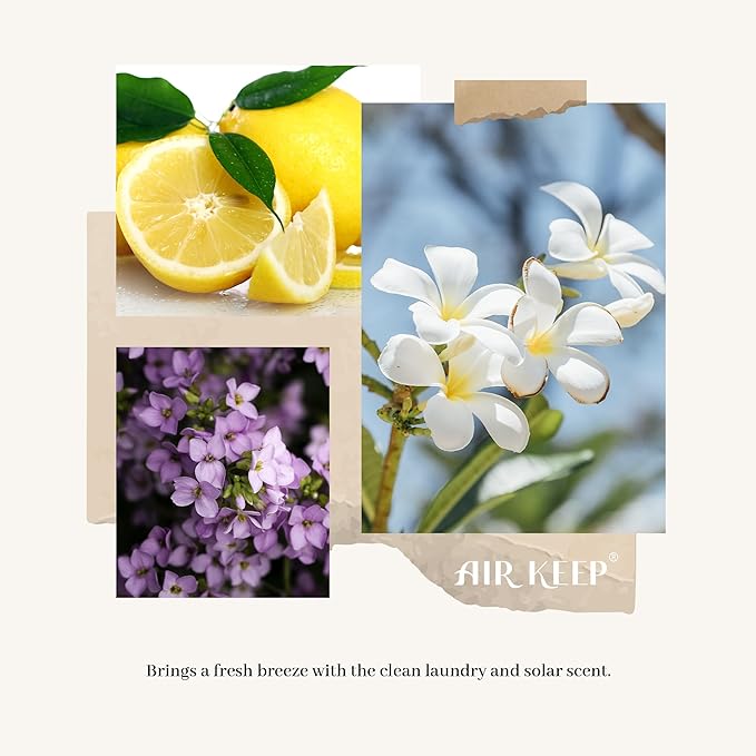 Airkeep Reed Diffuser Set/Clean Linen/6.76 fl oz(200ml)/1 Pack/Home & Office Decor Aromatherapy Diffuser Oil Gift Set