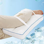 HOMBYS Cooling Knee Pillow for Side Sleepers with Straps-4 in Thick Leg Pillow for Spine Alignment, Lower Back Pain Relief - Pillow Between Legs Supportive and Breathable