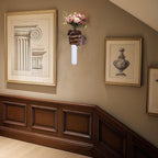 Vintage Wall Sculptures, Hand Vases Home Decor, Wall Mount Art Sculpture, Unique Wall Art Statue, Funky Flower Vase Decorations, Modern Eclectic Hanging Decor,Glass Test Tube Vase