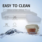 Easy-Going Sectional Couch Covers for Dogs L Shape Sofa Cover Reversible Sofa Slipcover Chaise Lounge Cover Furniture Protector Cover for Pets Dog Cat (42 x 52 inches, Beige/Beige)