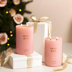 Goodpick Fresh Rose Candles for Women, Pink Candle, Soy Wax 22oz Large 120 Hours Burning, Aromatherapy Candles