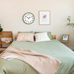 AKCISOT Wall Clock 10 Inch Silent Non-Ticking Modern Clocks Battery Operated - Analog Classic for Office, Home, Bathroom, Kitchen, Bedroom, School, Living Room(Olive Green)