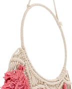 Mark&Day Wall Hanging, Tosens Bohemian/Global Farmhouse Bright Pink Tapestry Wall Hanging for Living Room, Bedroom, Office or Kitchen (32"H x 11"W)