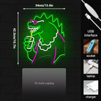 Funny Neon Signs Dimmable LED Trendy Dinosaurs Neon Signs for Wall Decor Mens Cave Urban Style Home Bar Bedroom Art Decor Christmas Gifts