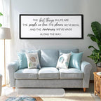 The Best Things in Life Framed Wall Art, 40''×15'' Rustic The Best Things in Life Sign for God Jesus Christ Prayer, Horizontal Holy Inspirational Family Home Decor