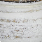 Deco 79 Mango Wood Decorative Candle Holder Turned Style Pillar Candle Stand, Set of 3 Candlestick Holder 10", 8", 6”H, White