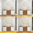 1st owned Large Wall Clock Silent Non-Ticking Roman Numerals Vintage Battery Operated (24 inch,18inch,16inch) Farmhouse Wall Clock for Living Room, Bedroom, Kitchen, Cafe Decor-Gold 40CM