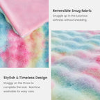 Cozy Bliss Faux Fur Throw Blanket for Couch, Fuzzy Soft Plush Thick Bubble Blanket for Sofa Bedroom Living Room, 60 * 80 Inches Tie-dye Rainbow