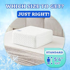 HARBOREST Cooling Cube Pillow - Side Sleeper Pillow for Neck and Shoulder Pain, Memory Foam Pillow Cube Pro with Adjustable Firmness,12"x12"x5"