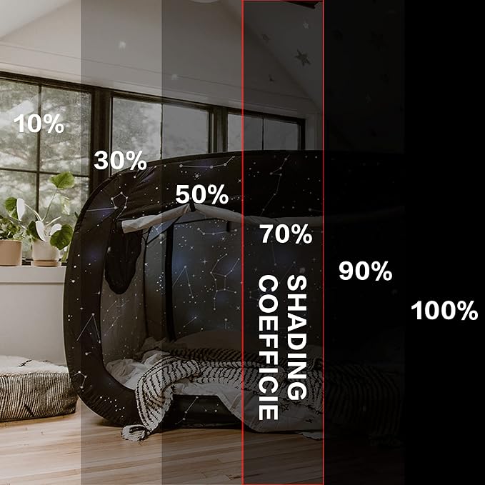 Bed Tent Full Bed Canopy Portable Dream Tent for Adult Indoor Sleeping Tents with 2 Doors Breathable Private Space Tents, Starry Constellation